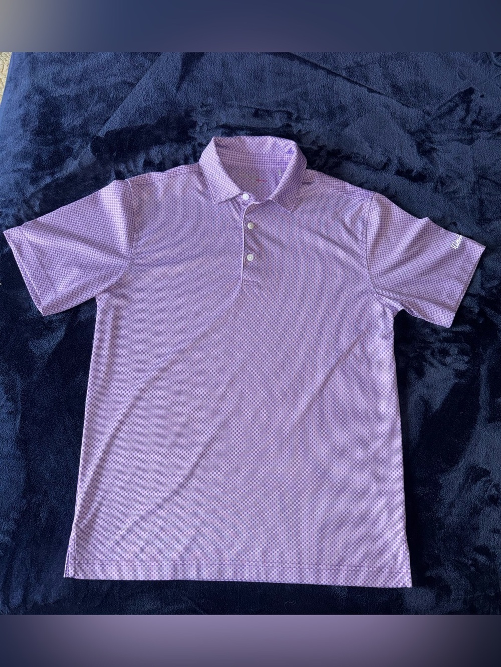 Walter Hagen Lavender Micro-Pattern Polo